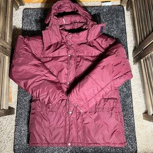 Vintage 70s The North Face Brown Label Puffer Hooded FibreFill Jacket